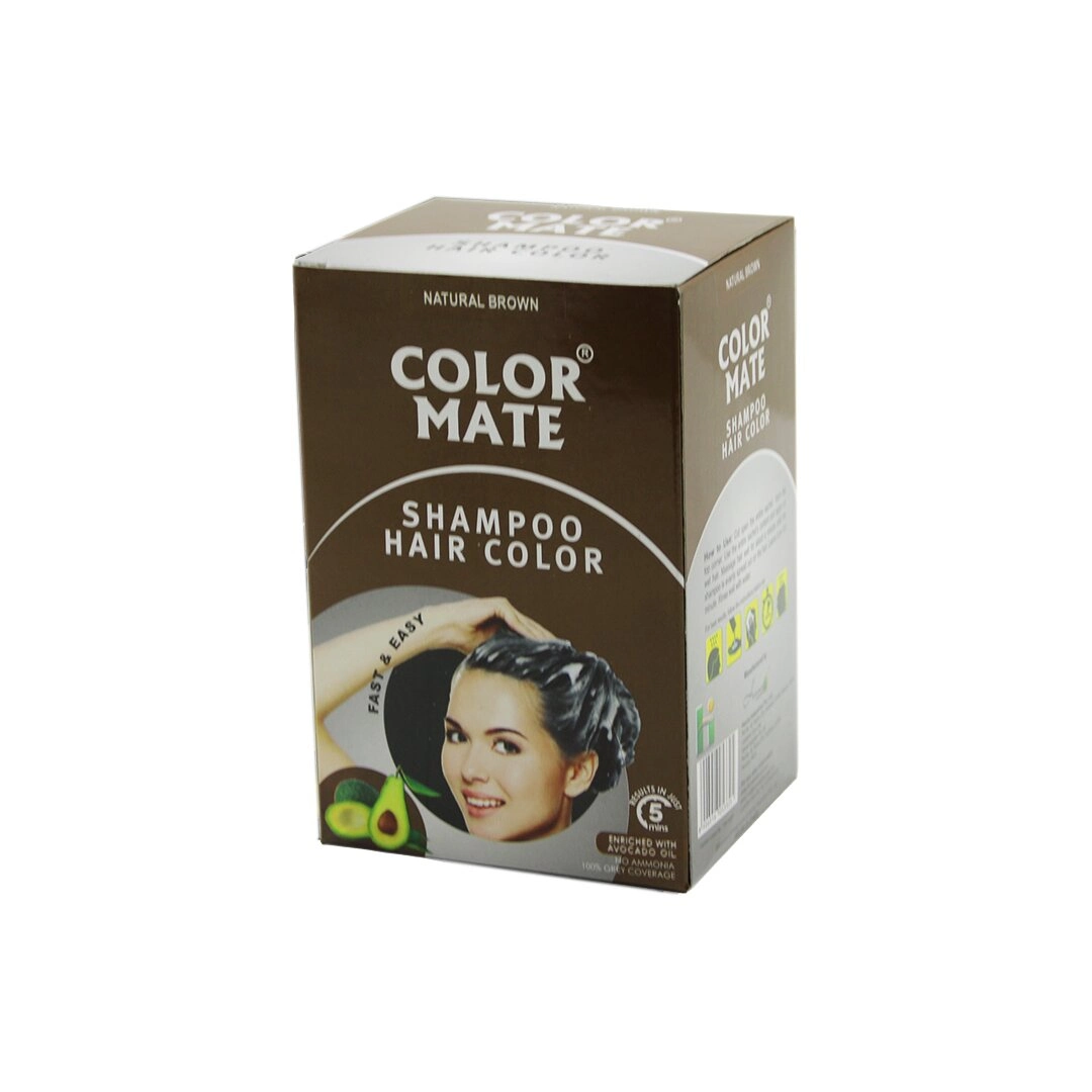 Color Mate 10pcs Kahverengi Saç Boyama Şampuanı Bx40