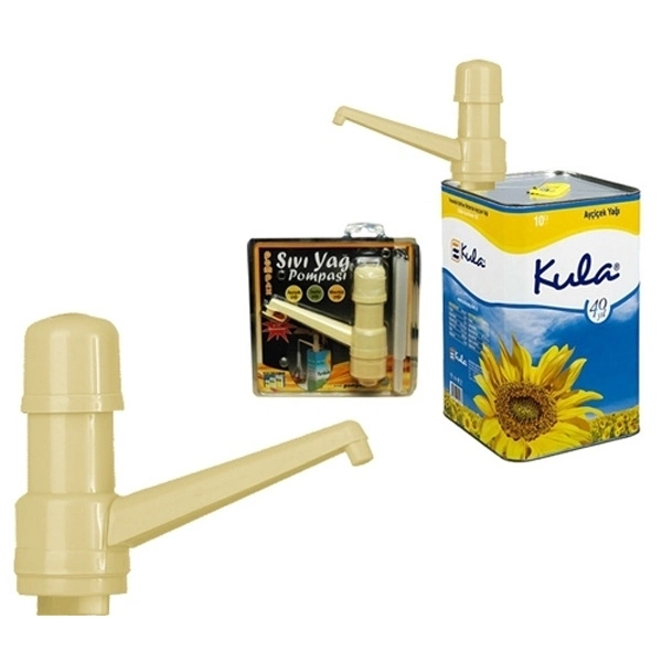 Vakumlu Çift Çekvalfli 30 Cm Sıvı Yağ Pompası - Mutfak Şişe Pompa Aksesuarı BX-313491