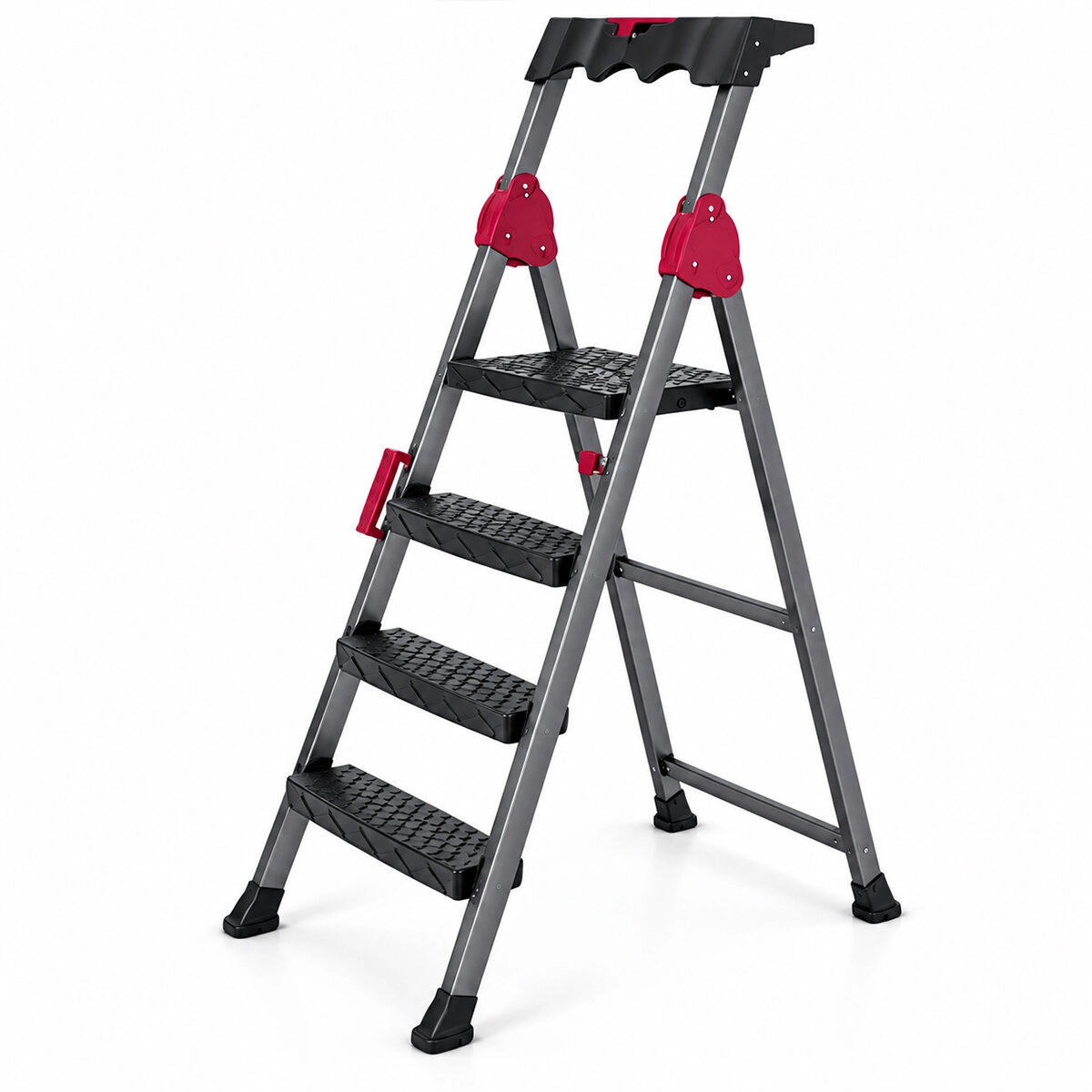 3+1 Basamaklı Metal Merdiven 150kg.taşıma Bx40