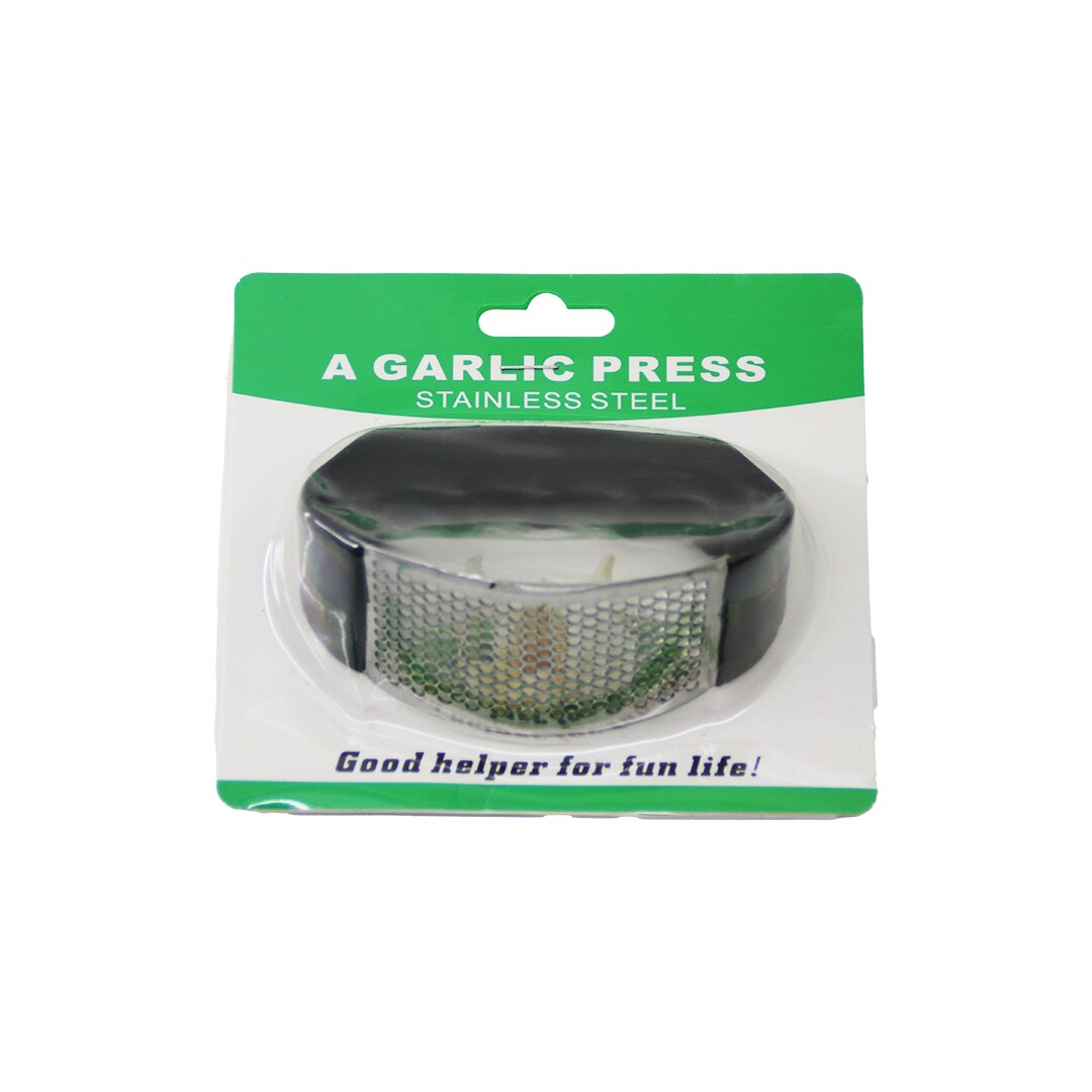 GARLIC PRESS  METAL ZIRH MODELİ SARIMSAK EZİCİ  PLASTİK TUTAMAÇLI (5616)