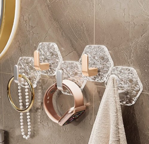 Lüks 5’li Duvar Askısı Banyo Mutfak İçin Havlu  Askılık (5616)