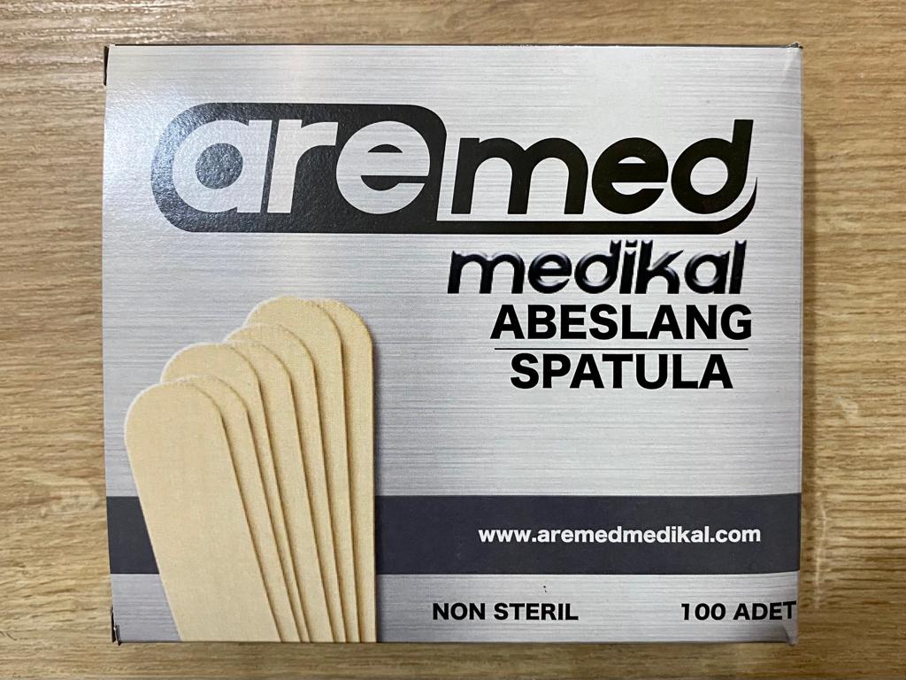 Tahta Dil Basacağı - Abeslang (Spatula) Non Steril 100`lü Kutu