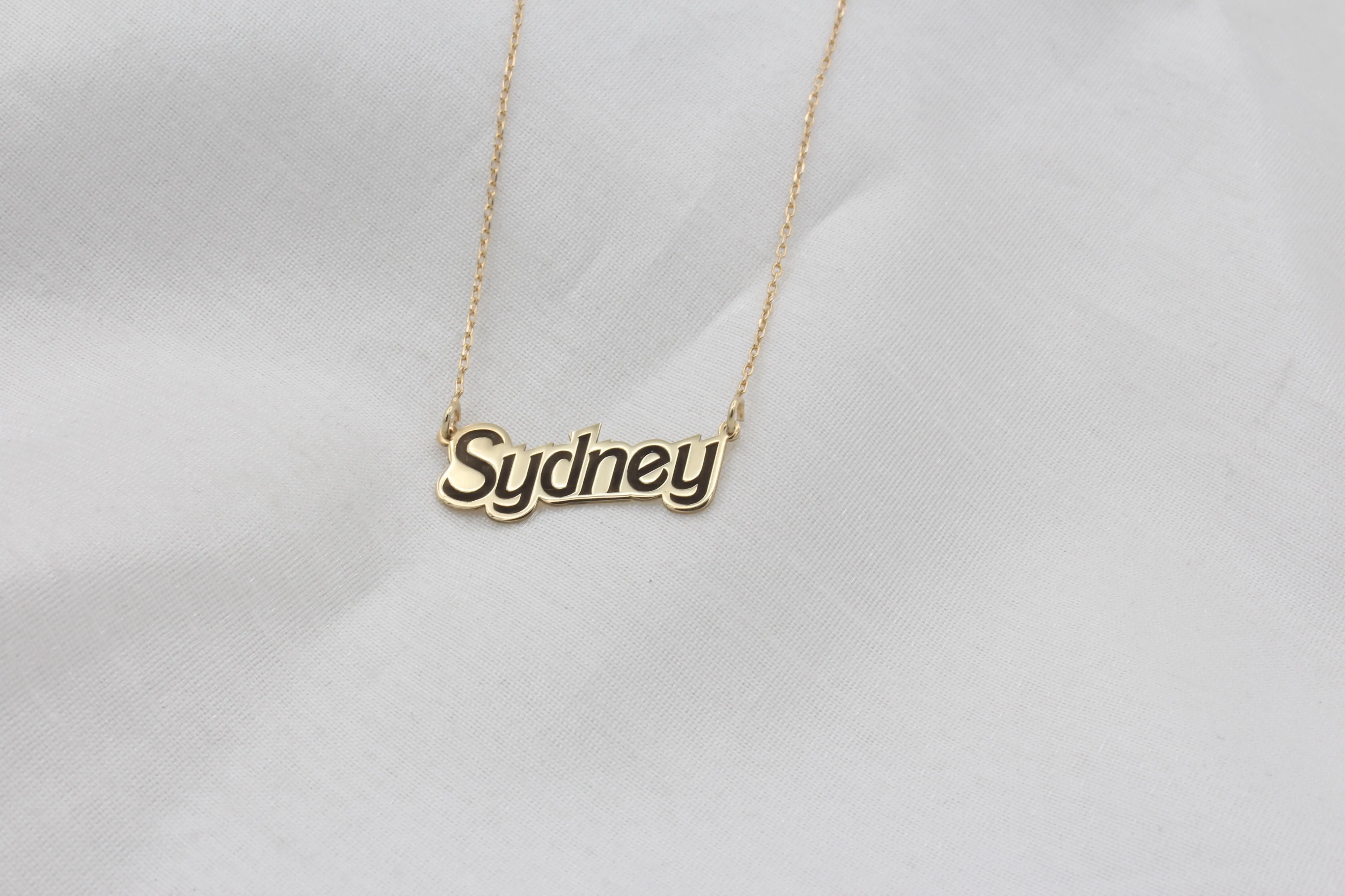 Kişiye Özel İsimli Kolye – 14K Altın Kaplama