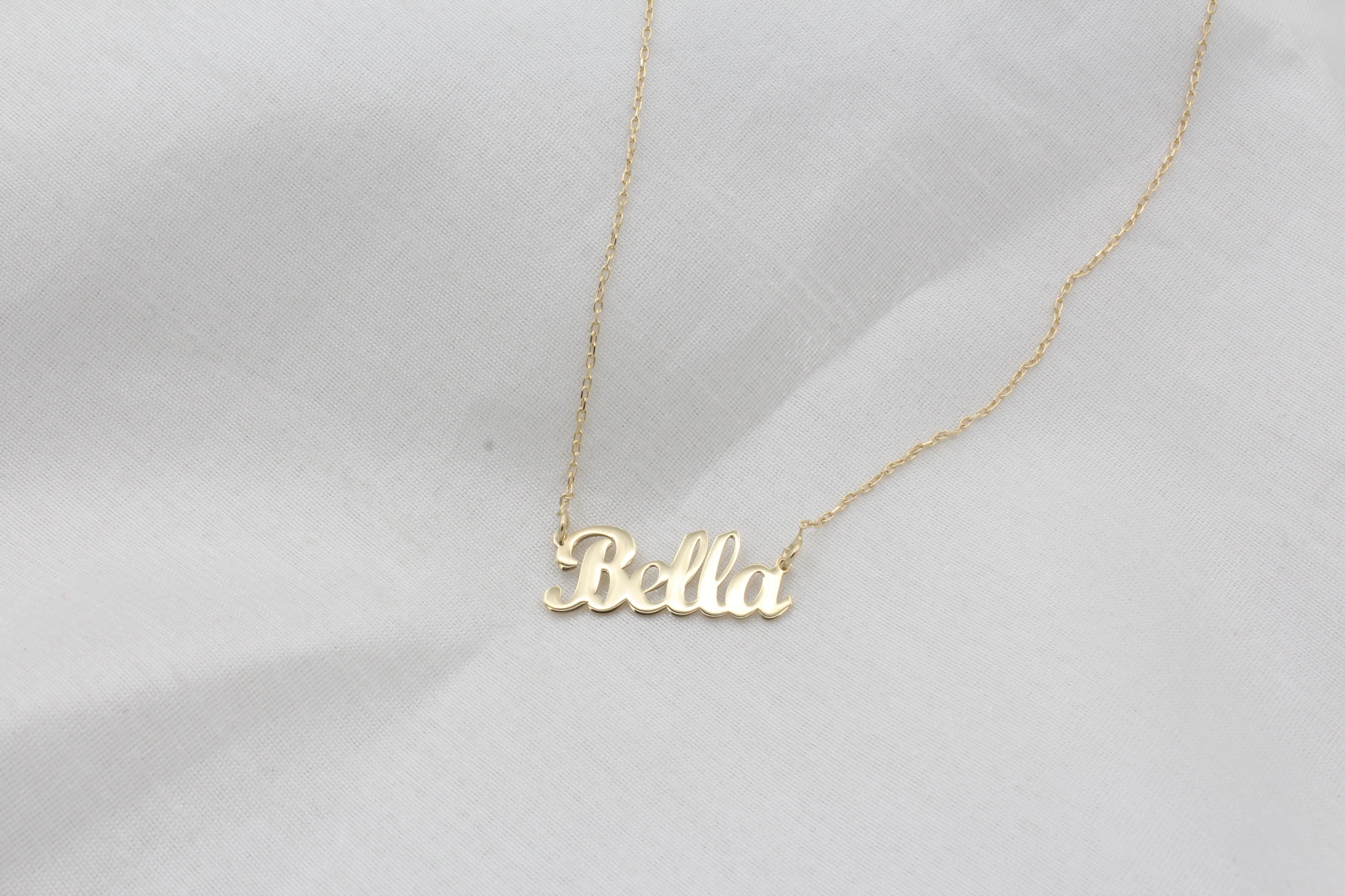 Kişiye Özel İsimli Kolye – 14K Altın Kaplama