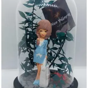 Teraryum Fanus Doğum Günün Kutlu Olsun Yazılı Çantalı Kadın Temalı