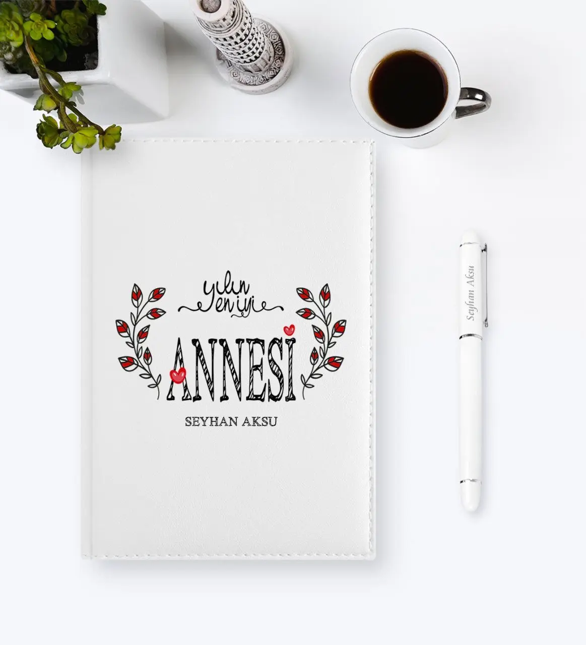 Kişiye Özel Yılın En İyi Annesi Temalı 2023 Ajanda Kalem Seti - 3