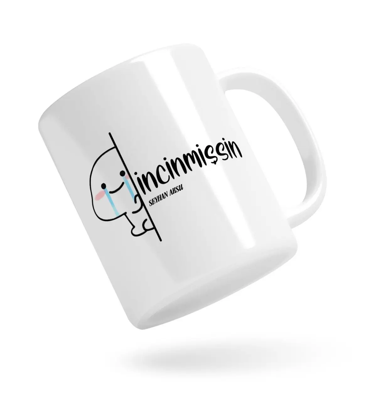 Kişiye Özel İncinmişsin Beyaz Kupa Bardak-6
