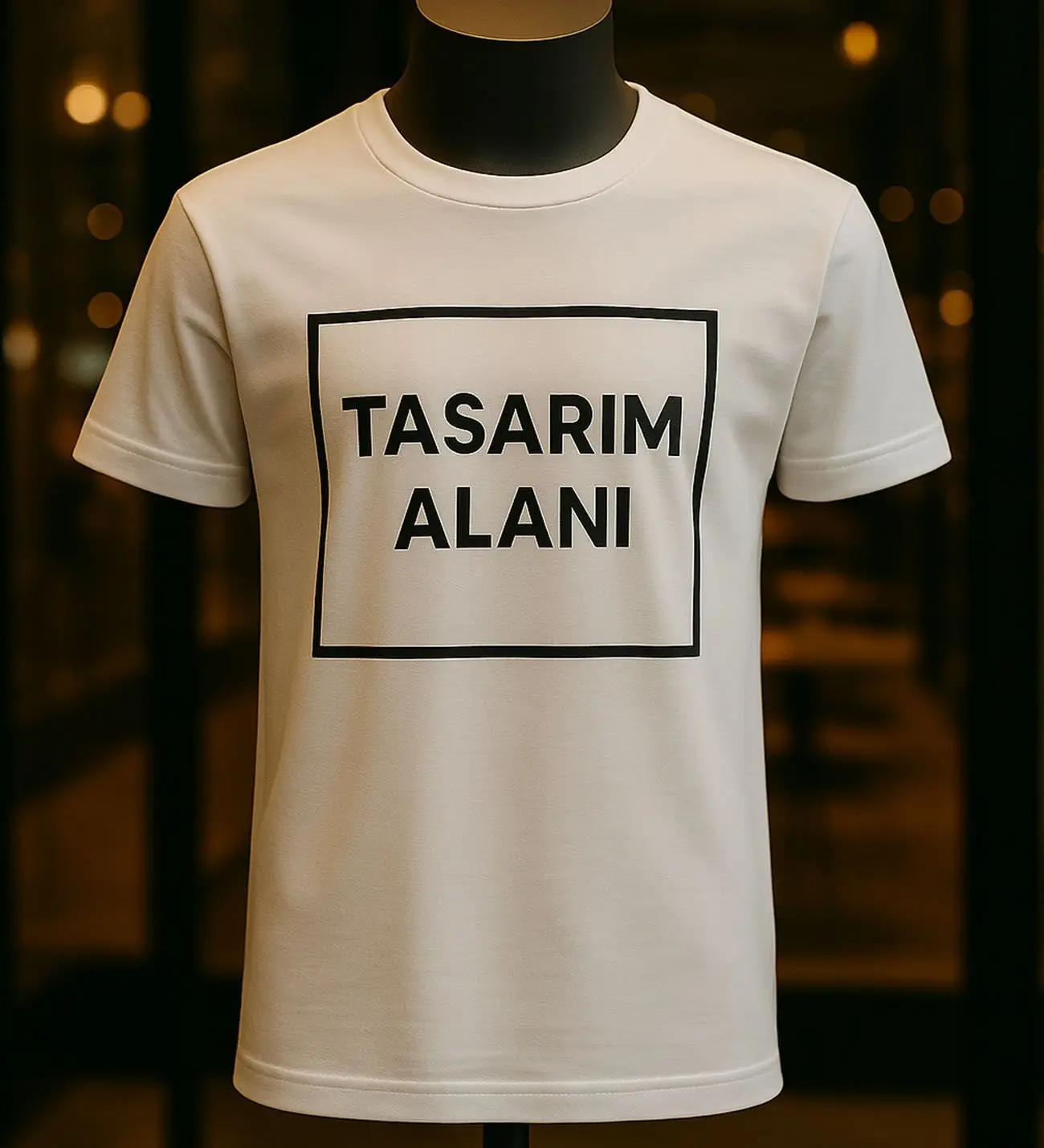 BK Gift Kişiye Özel Logolu Unisex Beyaz Yuvarlak Yaka Tişört-1, Firma T-shirt, Logolu T-shirt, Sevgiliye Hediye