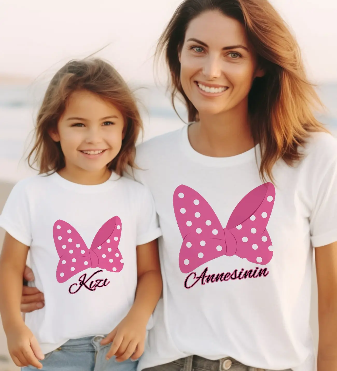 BK Gift 2’li Anne-Kız Kombin Tişört Seti-3, Anneye Hediye, Anneler Günü Hediyeleri