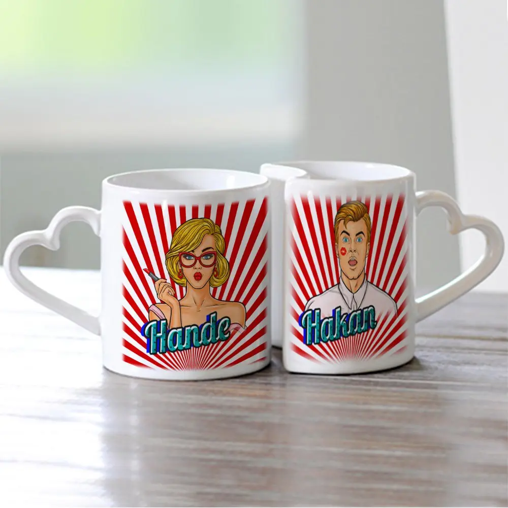 Kişiye Özel İkili Sevgili Kupası (Aşk Kupası) - 38