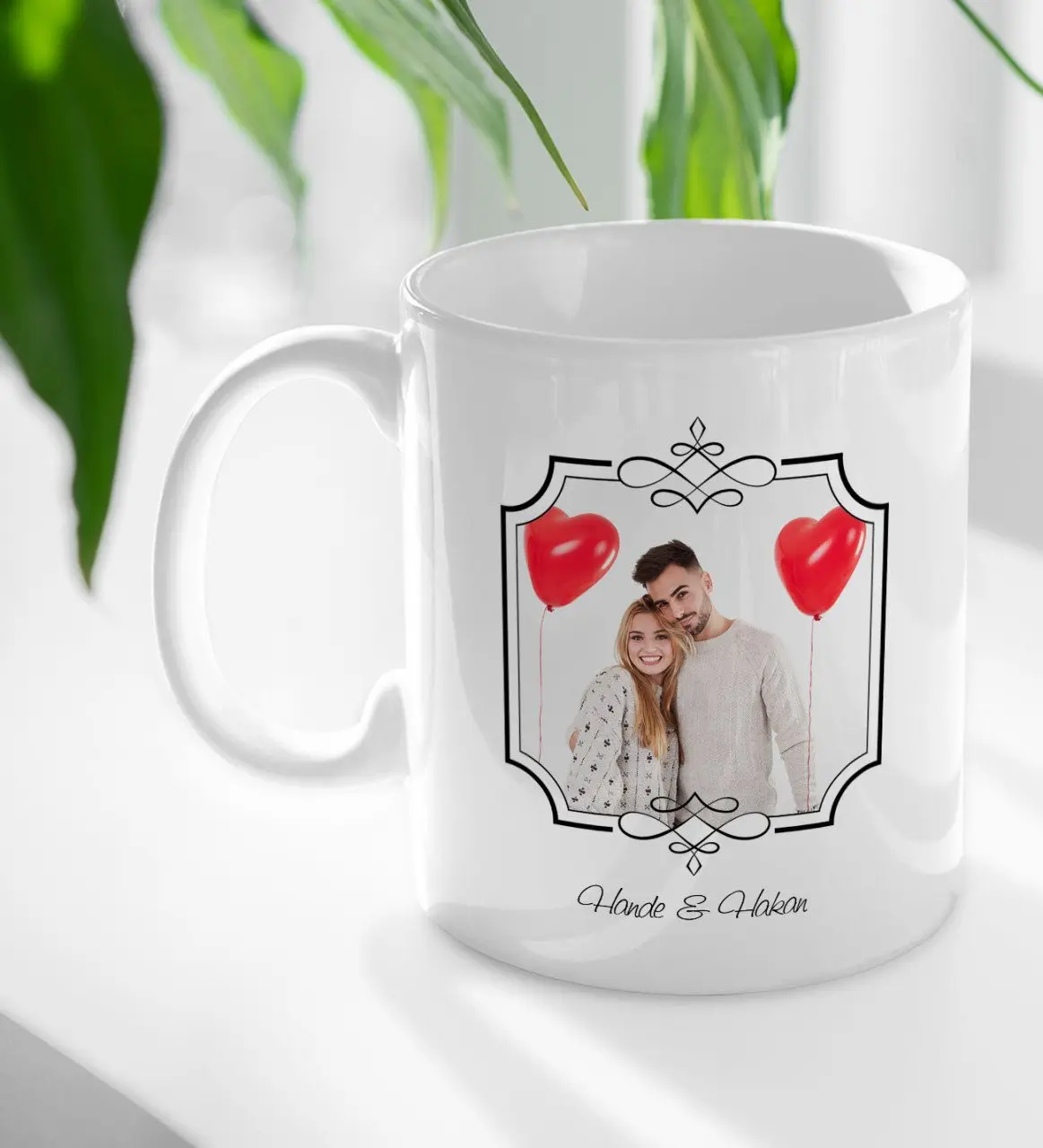 Kişiye Özel İsimli Fotoğraflı Beyaz Kupa Bardak-31