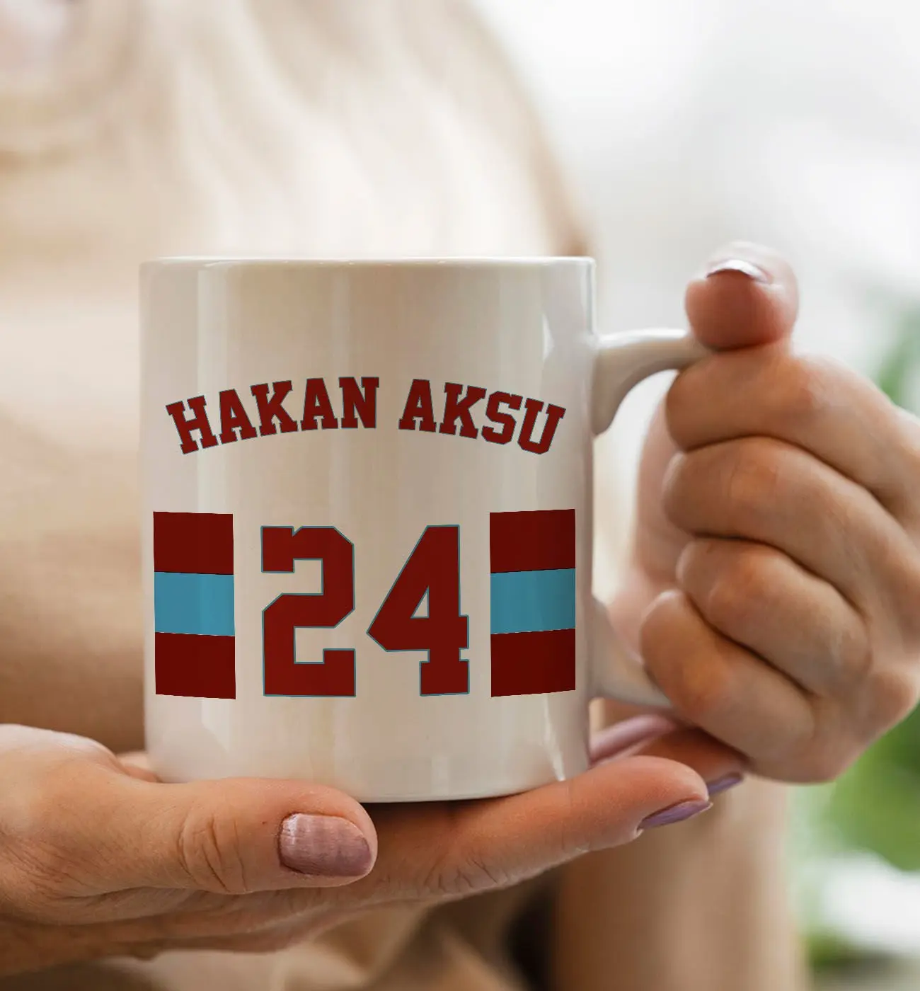 BK Gift Kişiye Özel İsimli Taraftar Beyaz Kupa Bardak-2, Arkadaşa Hediye, Doğum Günü Hediyesi