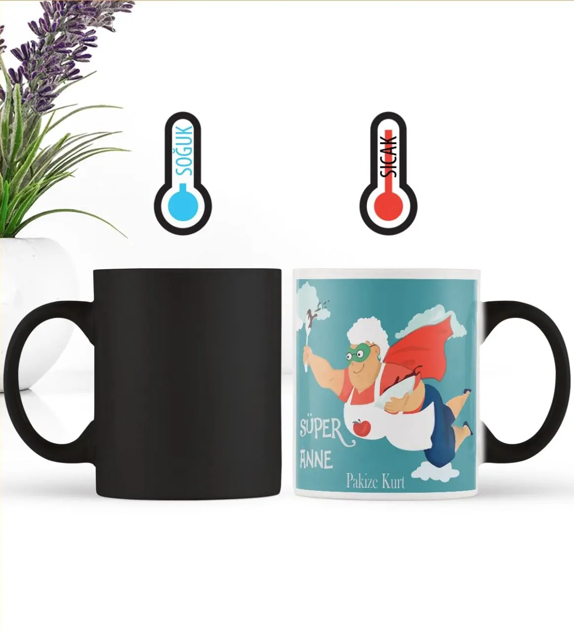 Kişiye Özel Anneler Günü Temalı Sihirli Kupa sih10