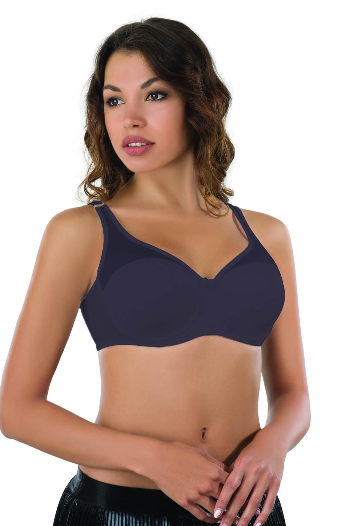 LACİVERT  MI Emay 167B Pedli Tül Toparlayıcı Sütyen