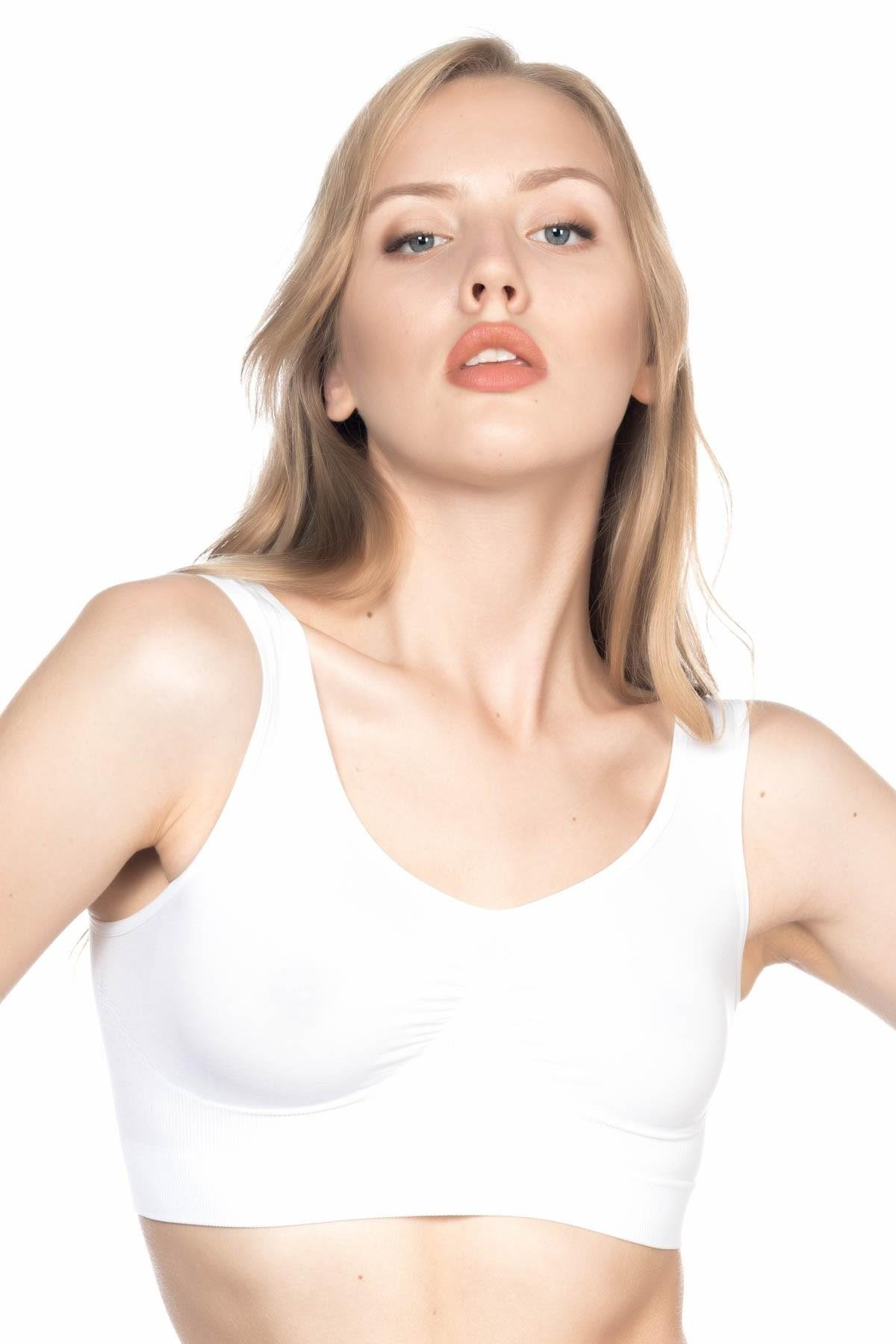 BEYAZ MI Emay 4005 Soft Kalın Askı Büstiyer