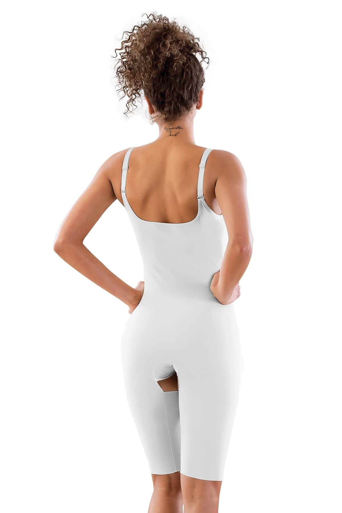 BEYAZ MI Emay 2822 Balen Sütyenli Paçalı Boy Lazer Korse