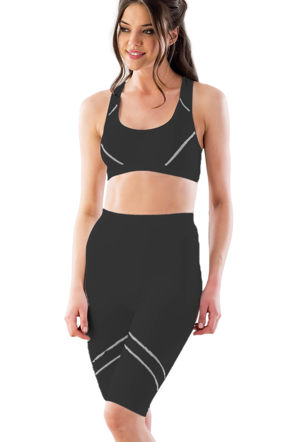 SİYAH-GRİ MI Emay 3850 Soft Büstiyer Takım