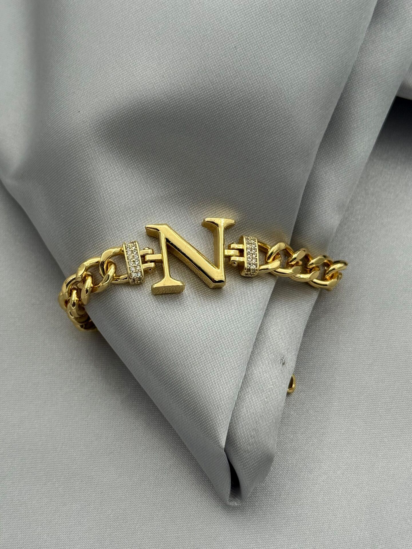 Çelik Harf Bileklik // BILEK-5486