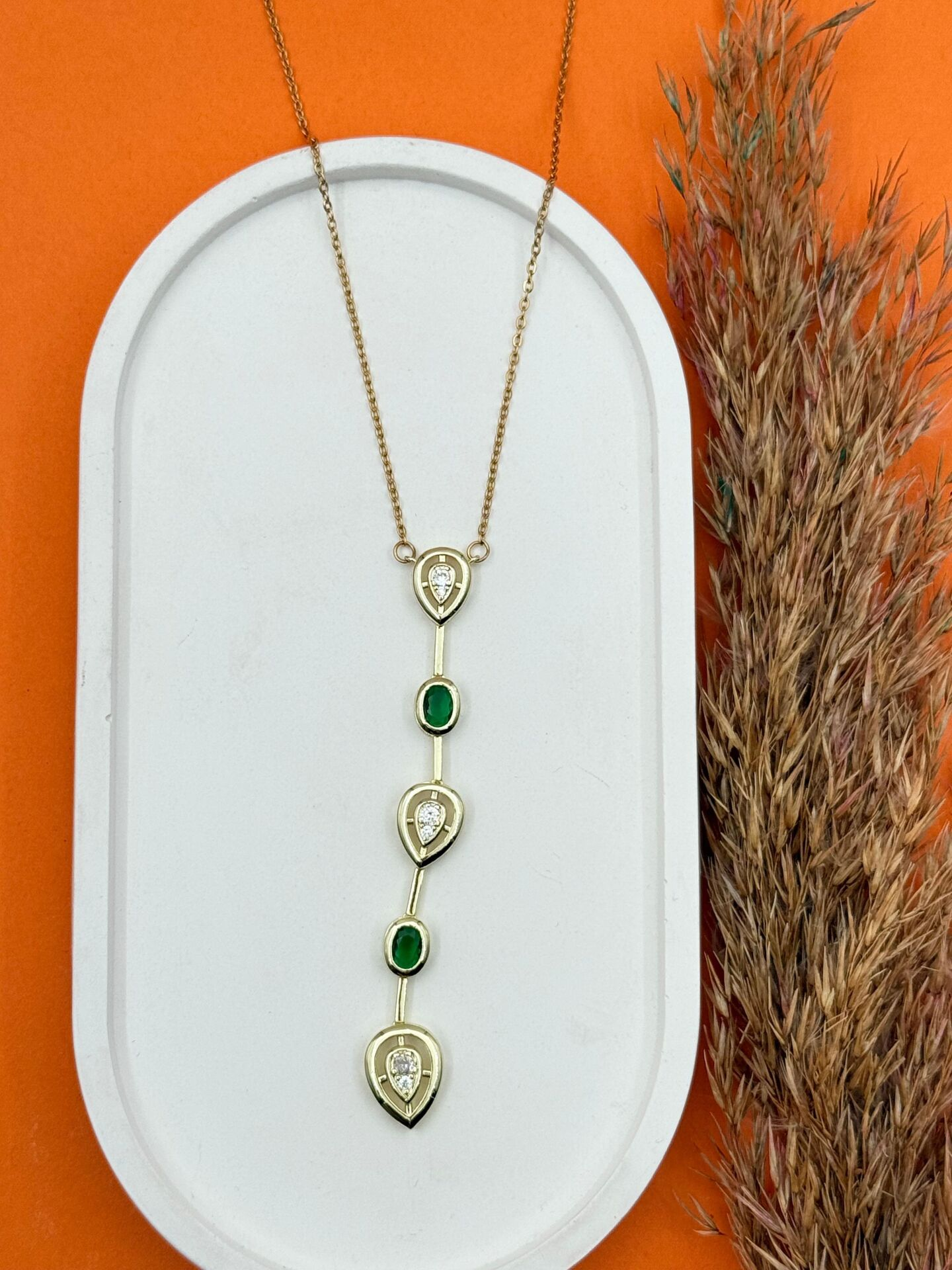 Çelik Y Model Kolye // KOLYE-5489