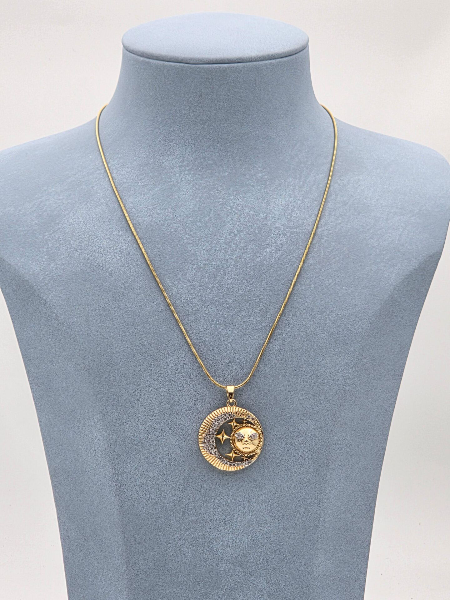 Çelik Çift Renk Kolye 45cm // KOLYE-5926