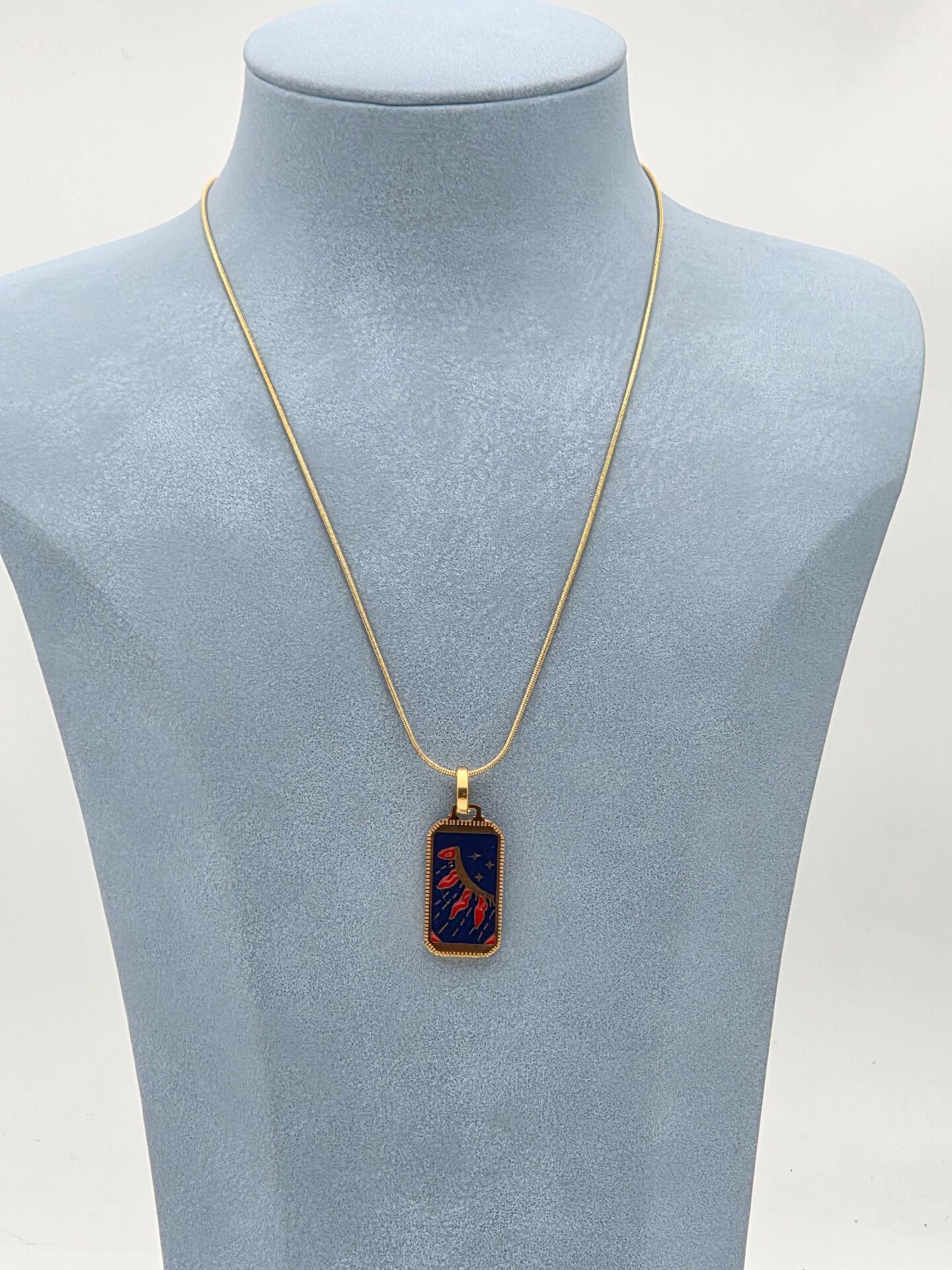 Çelik Tarot Kolye 45cm / /KOLYE-5953