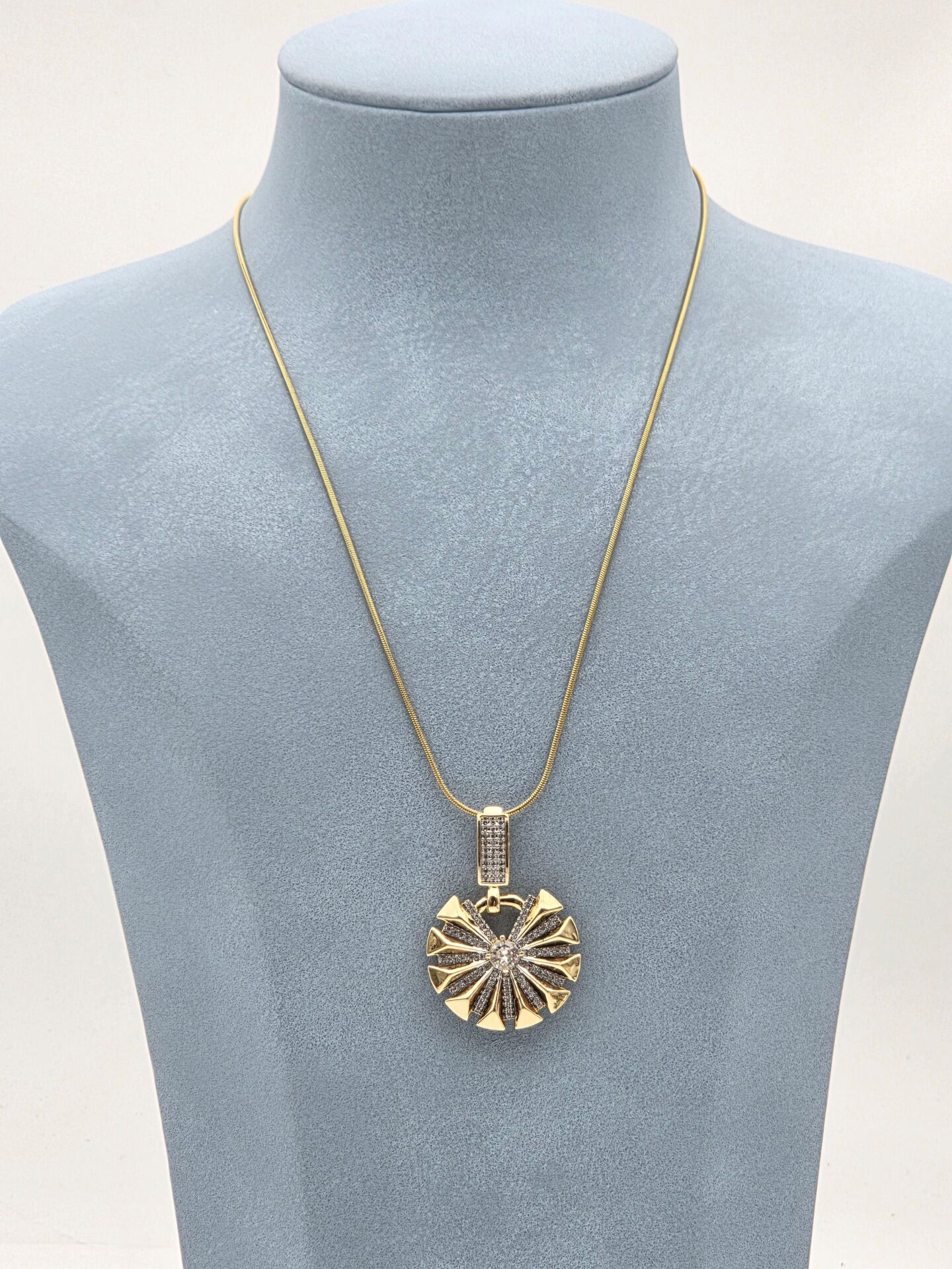 Çelik Çift Renk Kolye 45cm // KOLYE-5945