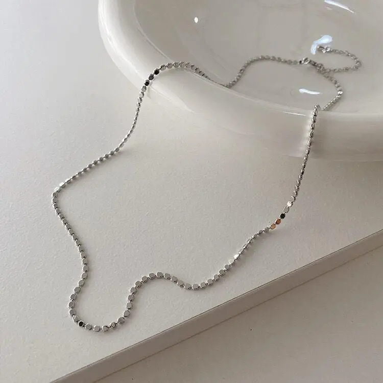 Çelik Ezme Zincir Sılver 50 cm // KOLYE-4065